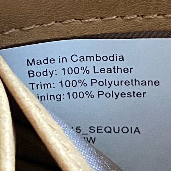 The Sak Sequoia Smartphone Flap Crossbody Women Beige Leather Bag - Picture 10 of 12